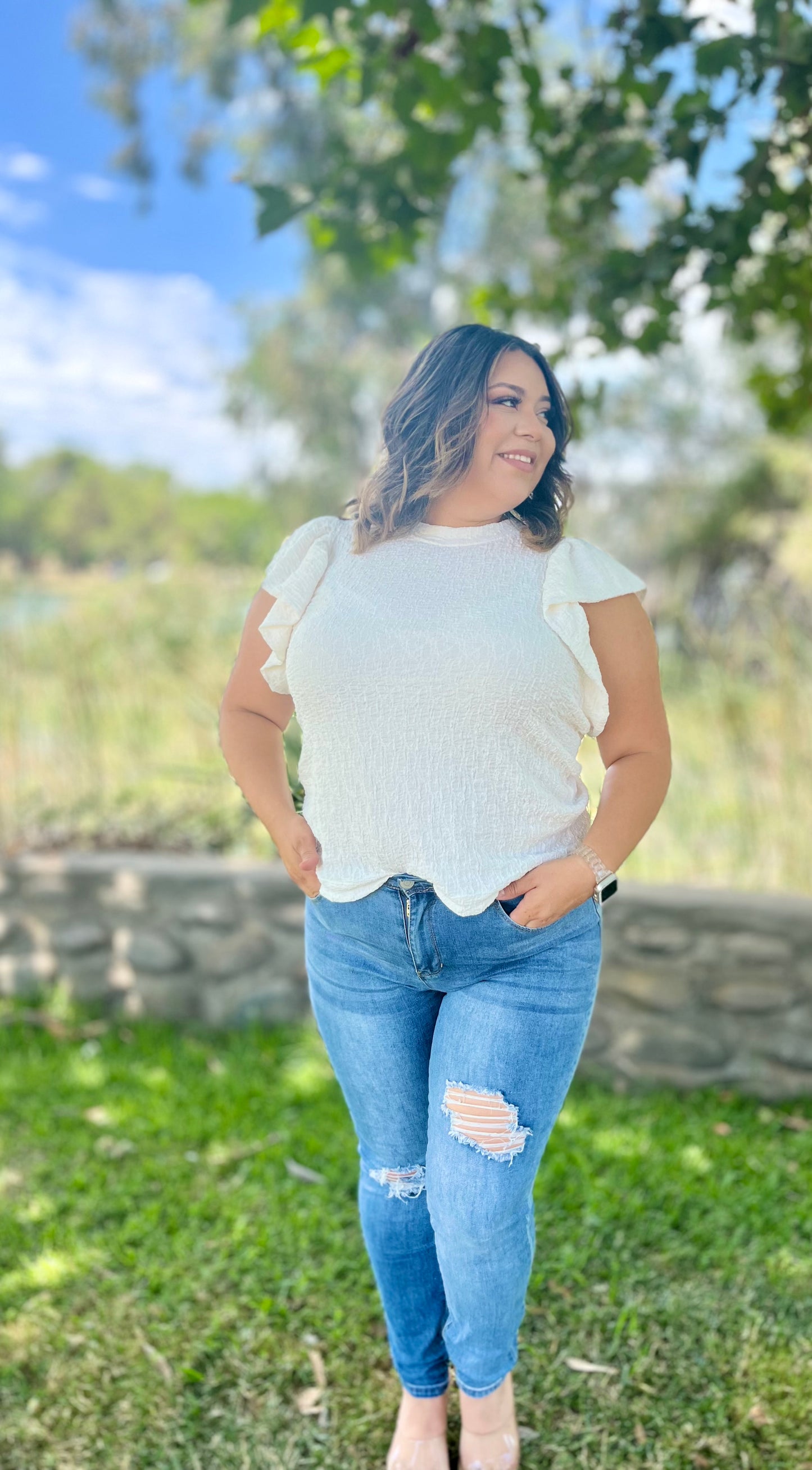 Ivory Breeze Women's Top
