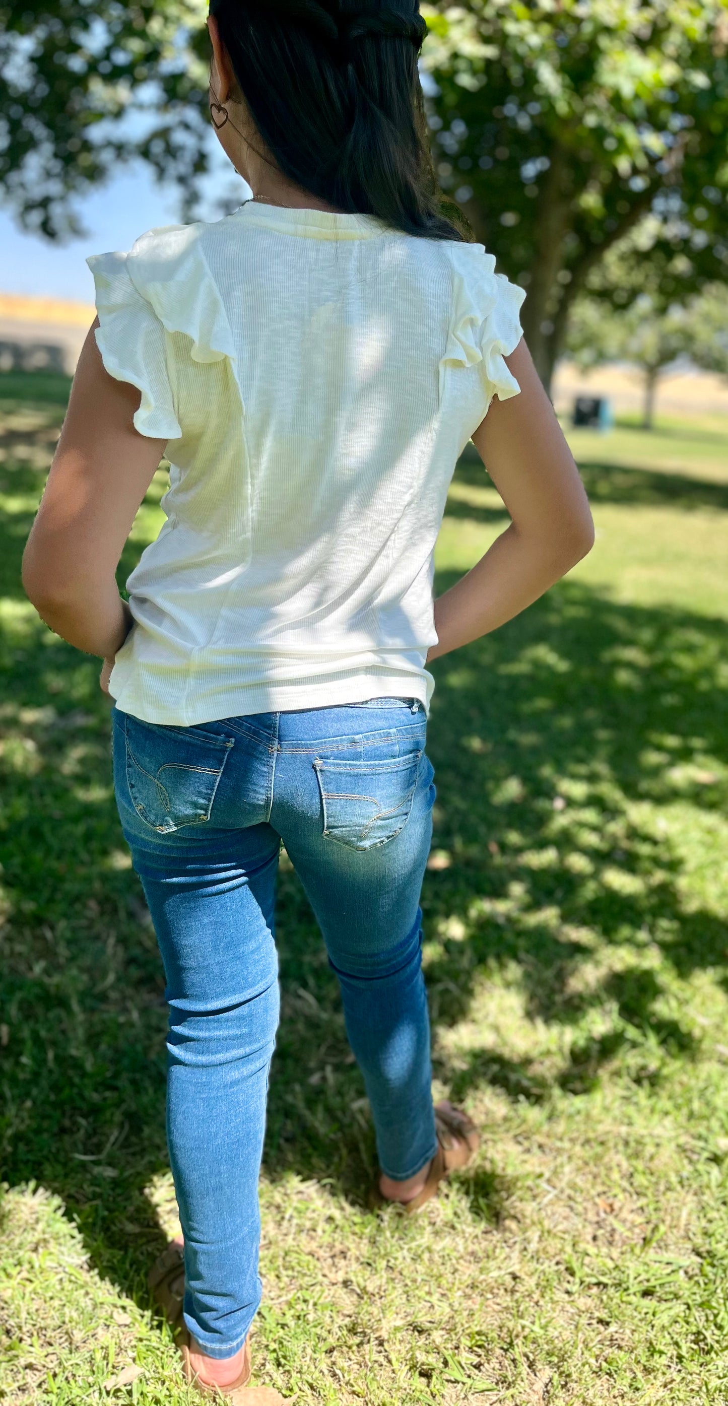 Knit Grace Ruffle Girls Top